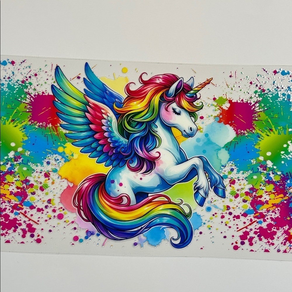 Rainbow Pegasus Cup Decal